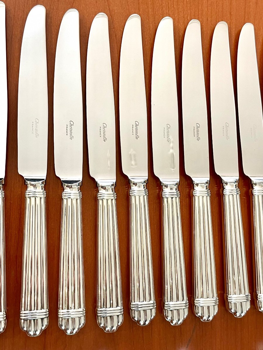 Christofle Aria, 49-piece Cutlery Set, Excellent Condition -photo-4