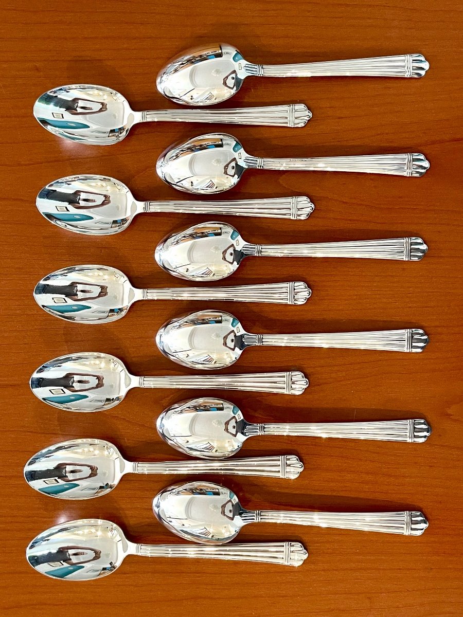 Christofle Aria, 49-piece Cutlery Set, Excellent Condition -photo-5