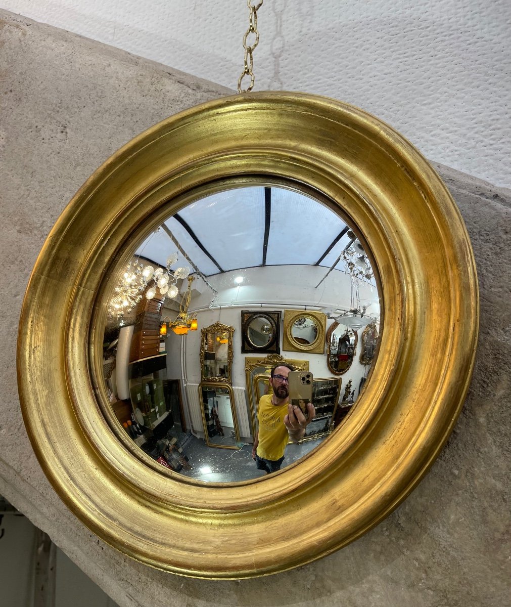 Witch Mirror Diameter 38cm Louis Philippe Style-photo-1