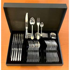 Christofle Perles Cutlery 48 Pieces Excellent Condition 