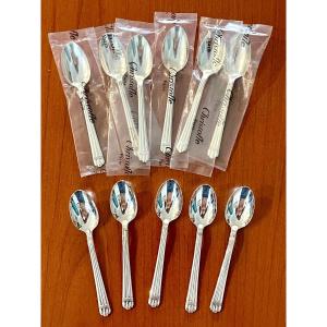 Christofle Aria, Moka Verrine Spoons 10cm 