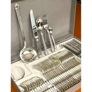 Christofle Aria, 49-piece Cutlery Set, Excellent Condition 