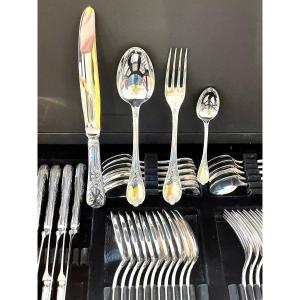 Christofle Marly 48 Piece Cutlery Set For 12 People Very Good Condition 