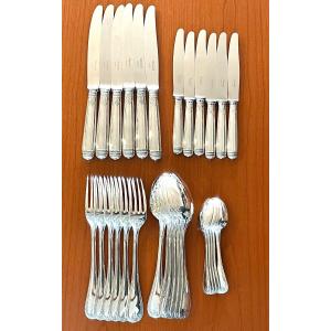 Christofle Malmaison .30 Piece Cutlery Set For 6 People 