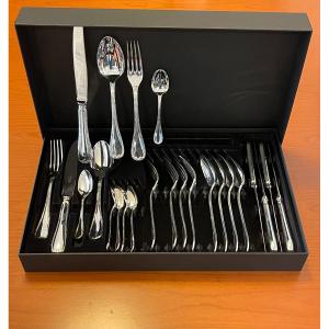 Christofle Rubans Croisés, 24-piece Cutlery Set, 6 People, New Condition 