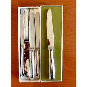 Christofle Perles 12 Entremet Knives 19.5 Cm 