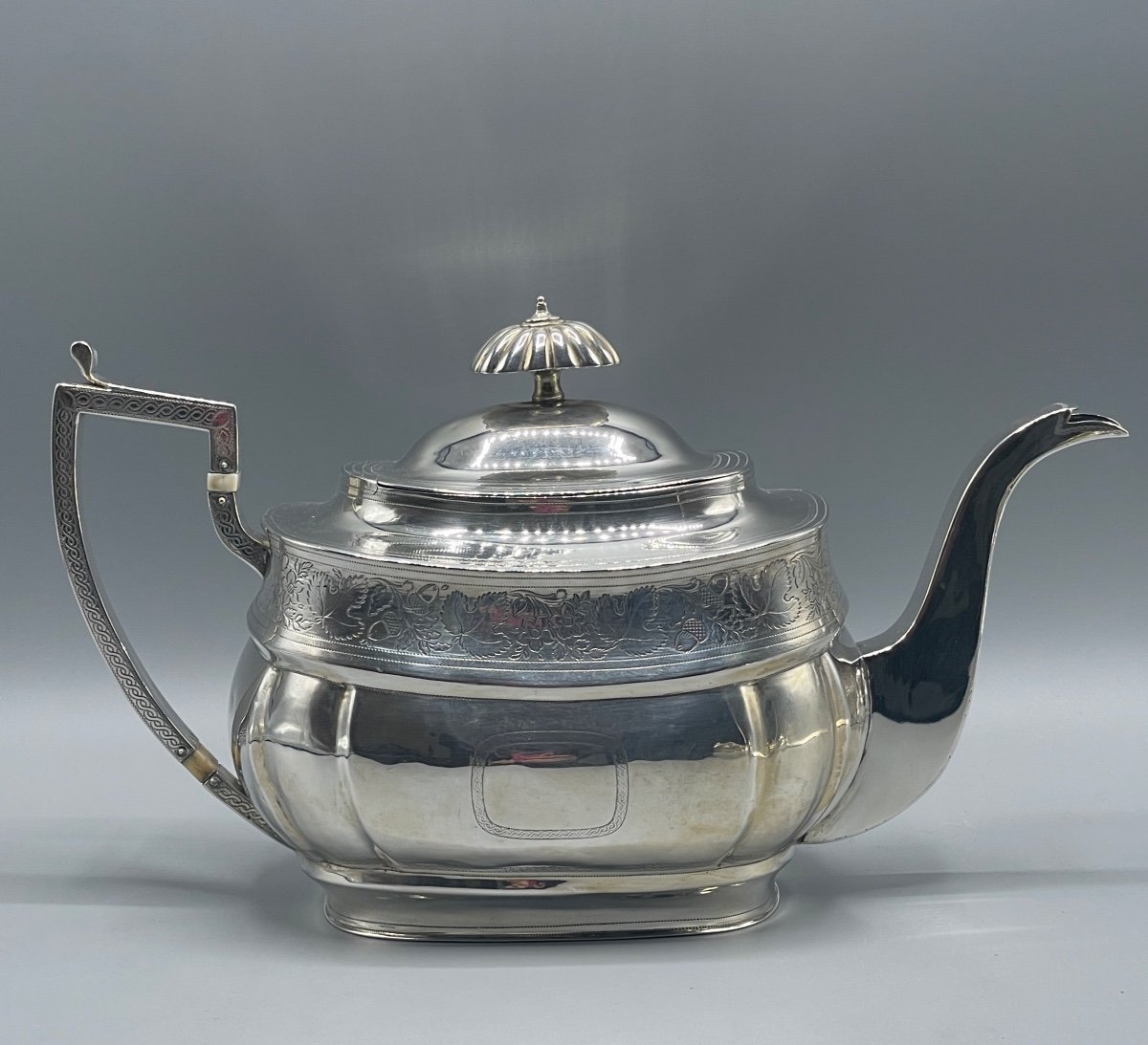 London 1808 Sterling Silver Tea Service-photo-2