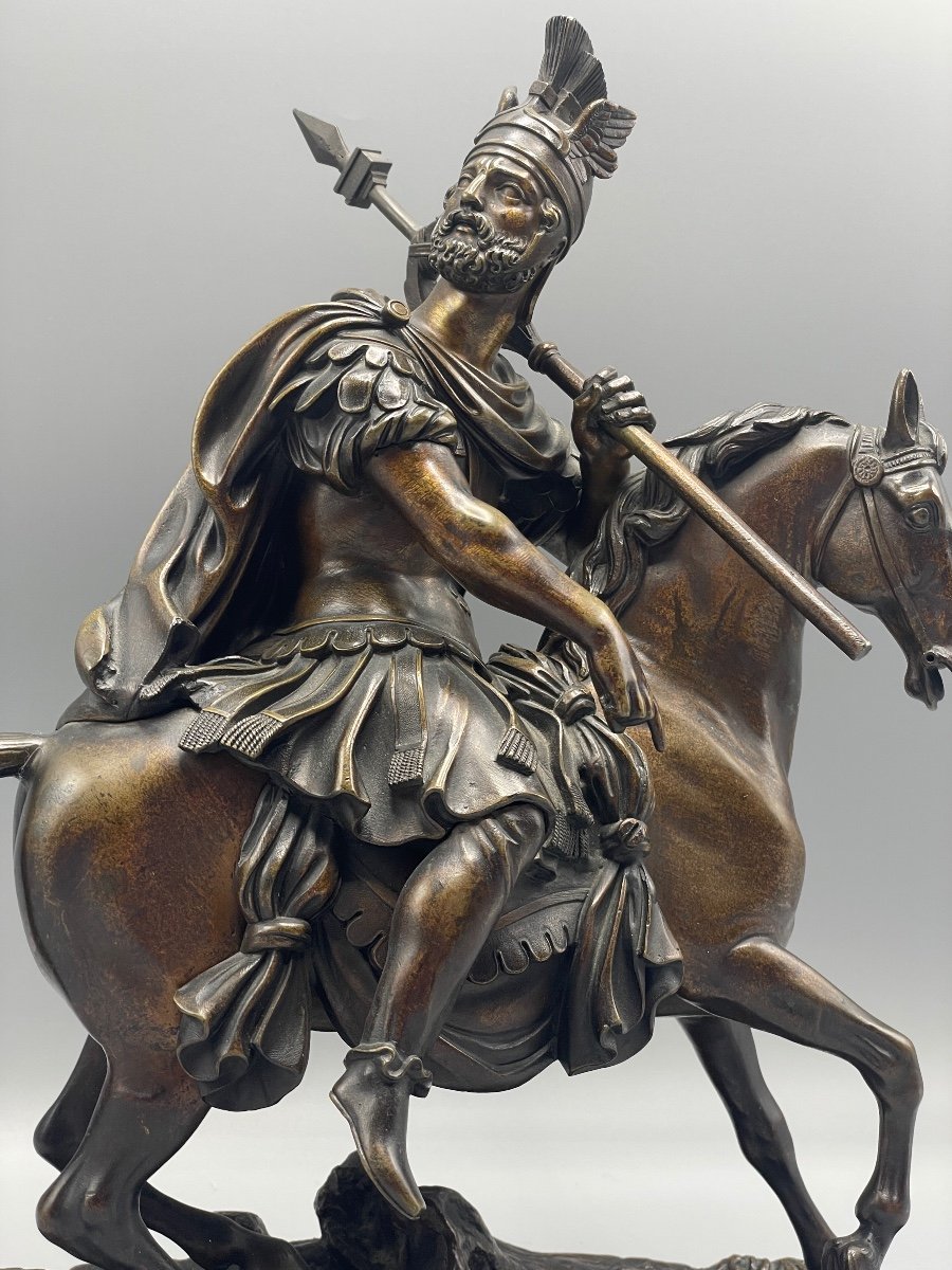 Sculpture XIX Century &quot;roman General&quot; Pierre Le Nordez-photo-4