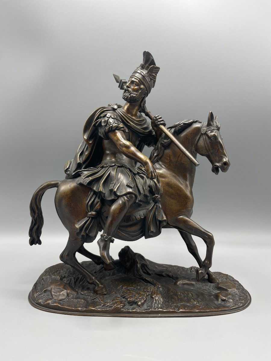 Sculpture XIX Century &quot;roman General&quot; Pierre Le Nordez-photo-5