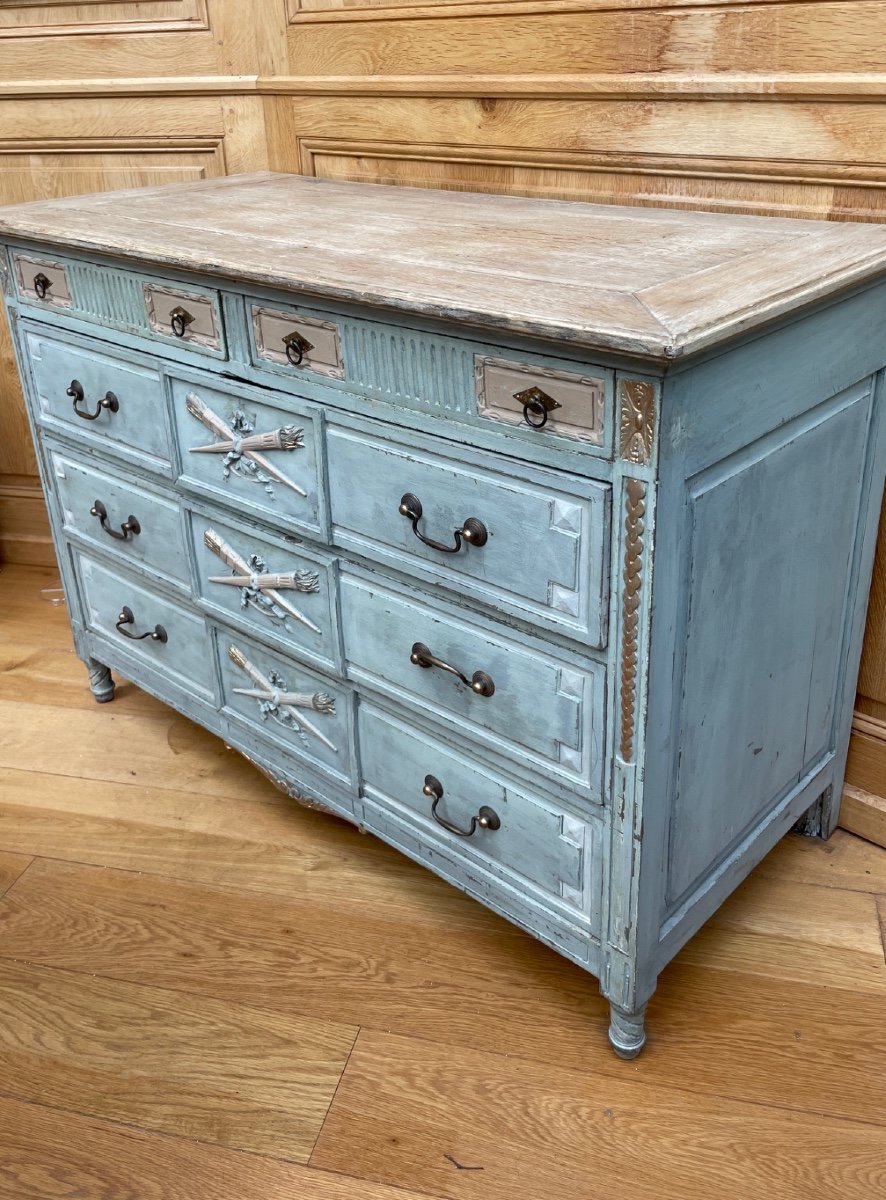 Patinated Louis XVI Commode-photo-2