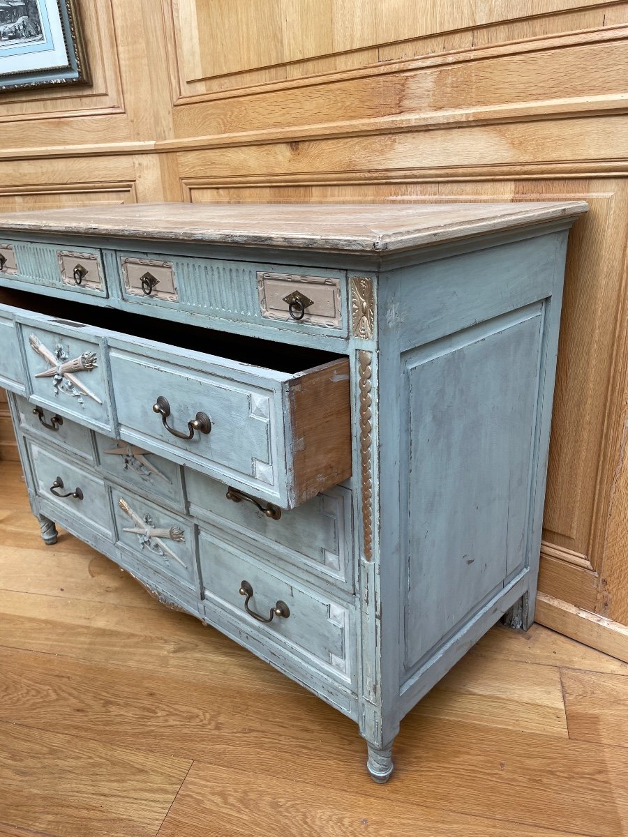 Patinated Louis XVI Commode-photo-2