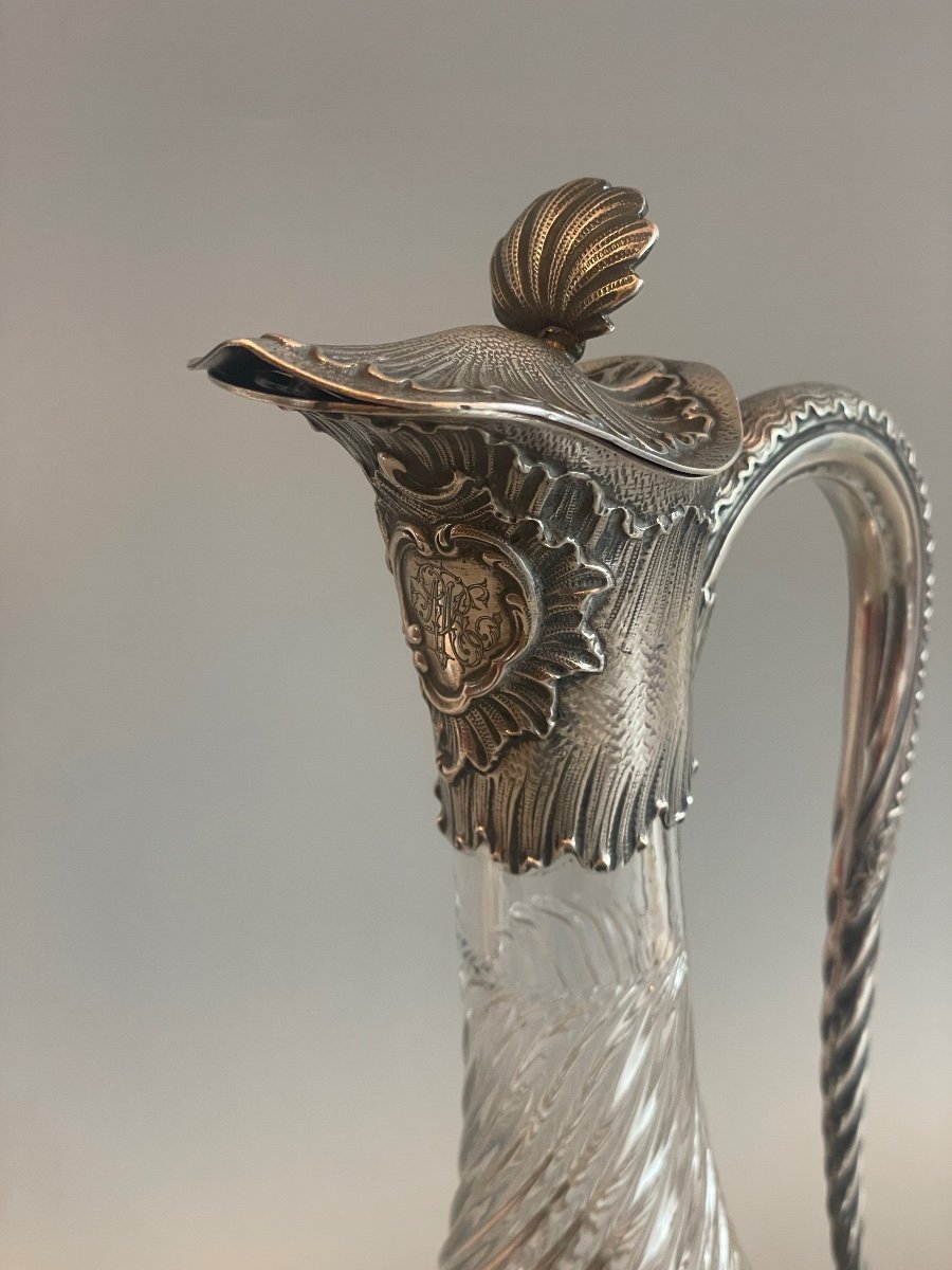 Proantic: Ewer And Its Basin, Sterling Silver Louis XV Style, Portugal