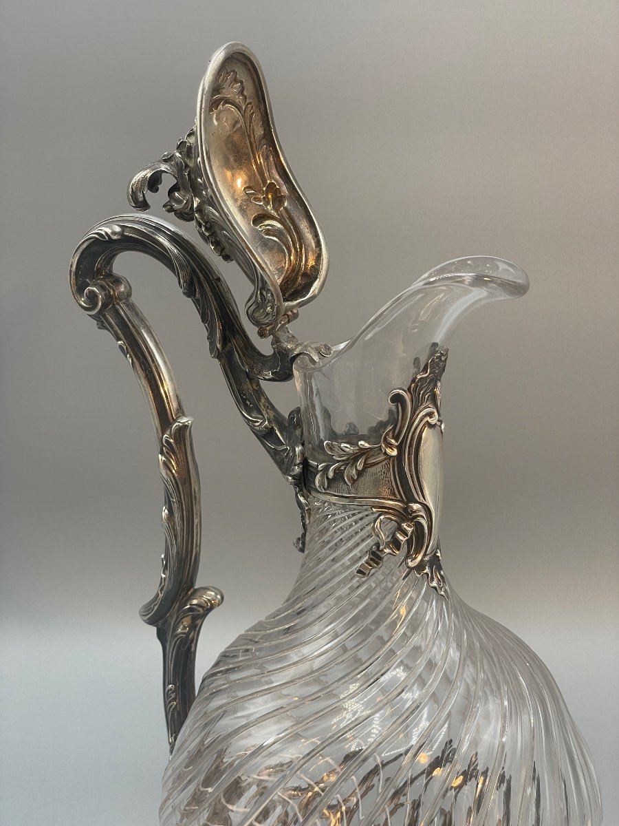 Proantic: Ewer And Its Basin, Sterling Silver Louis XV Style, Portugal