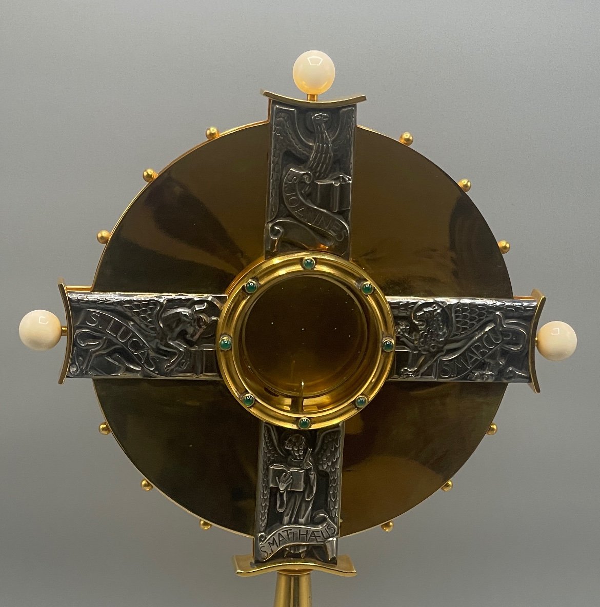 Silver And Brass Church Monstrance-photo-4