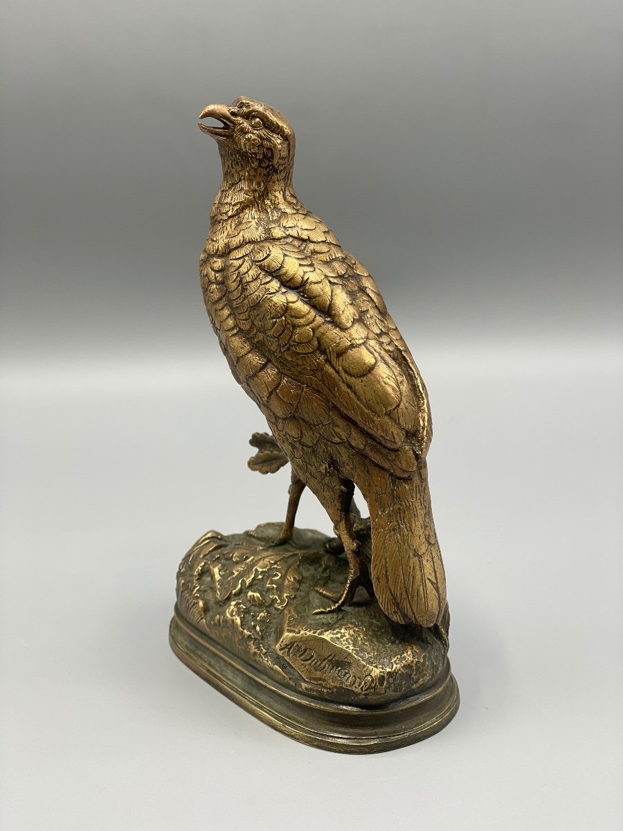 Alfred Dubucand, Partridge Z'n Gilt Bronze XIX Century -photo-4