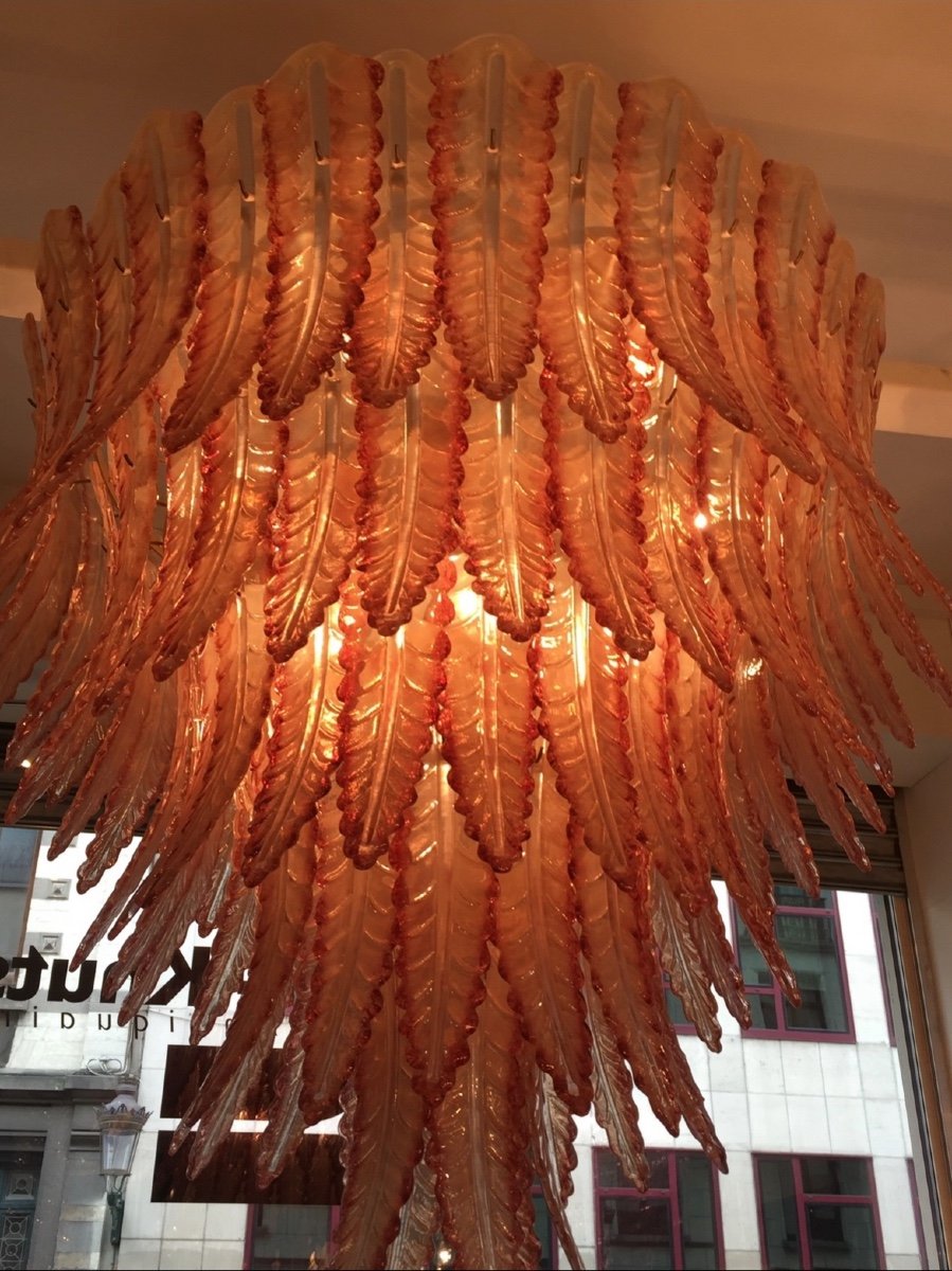 Spectacular Murano Palmette Chandelier-photo-5