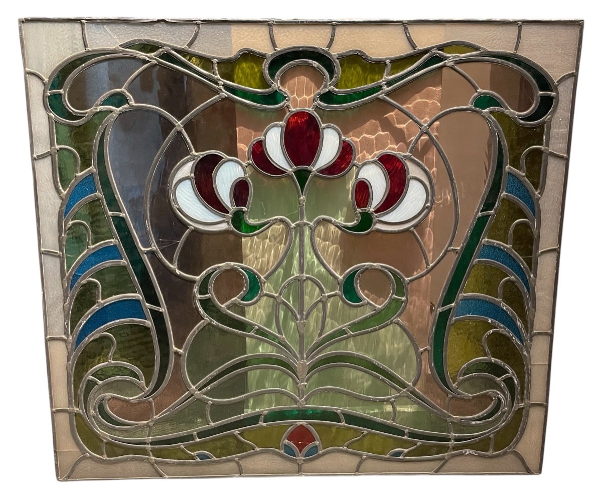 Art Nouveau Stained Glass Window -photo-2