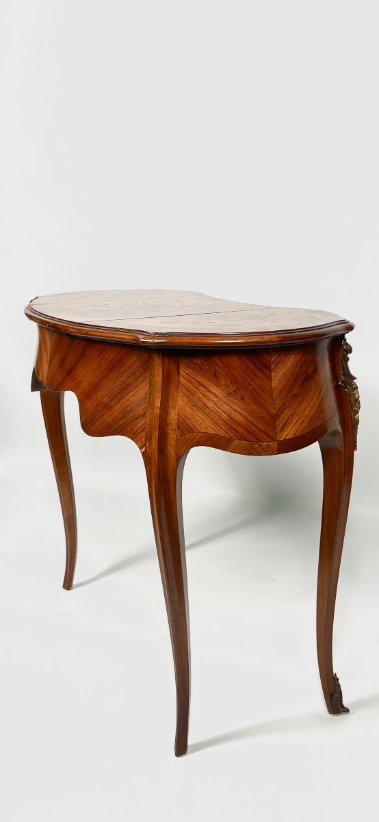 Kidney Dressing Table, Rosewood And Flower Marquetry-photo-5