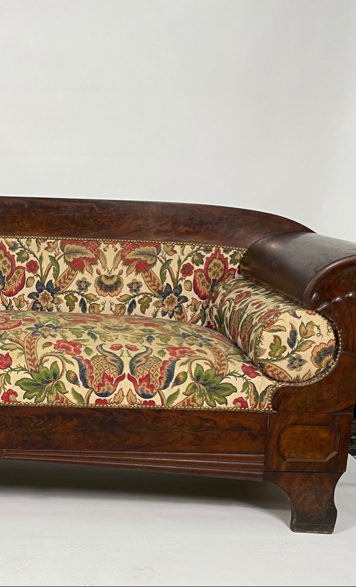 Biedermeier Period Mahogany Sofa Circa 1820-photo-3