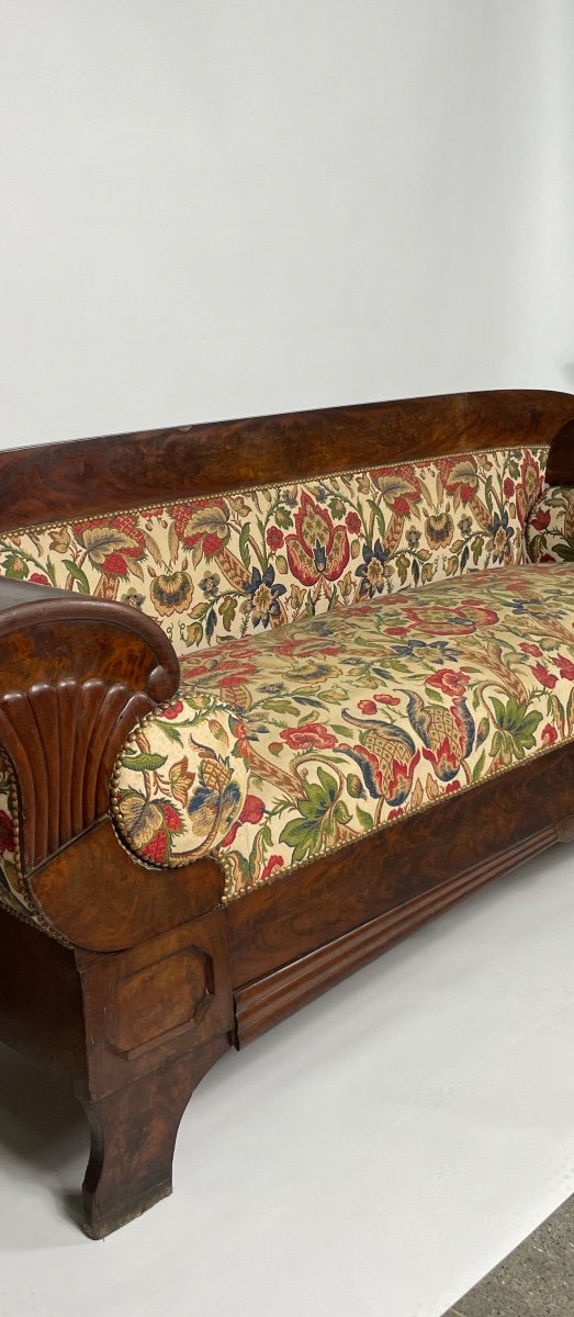 Biedermeier Period Mahogany Sofa Circa 1820-photo-1