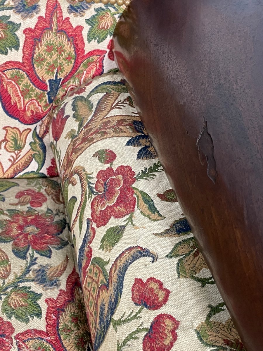 Biedermeier Period Mahogany Sofa Circa 1820-photo-2