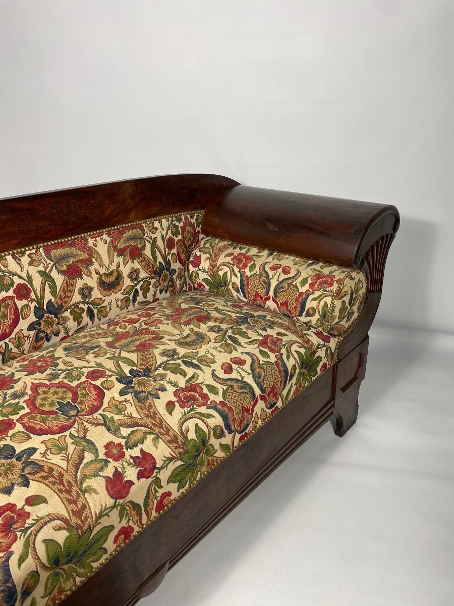 Biedermeier Period Mahogany Sofa Circa 1820-photo-5