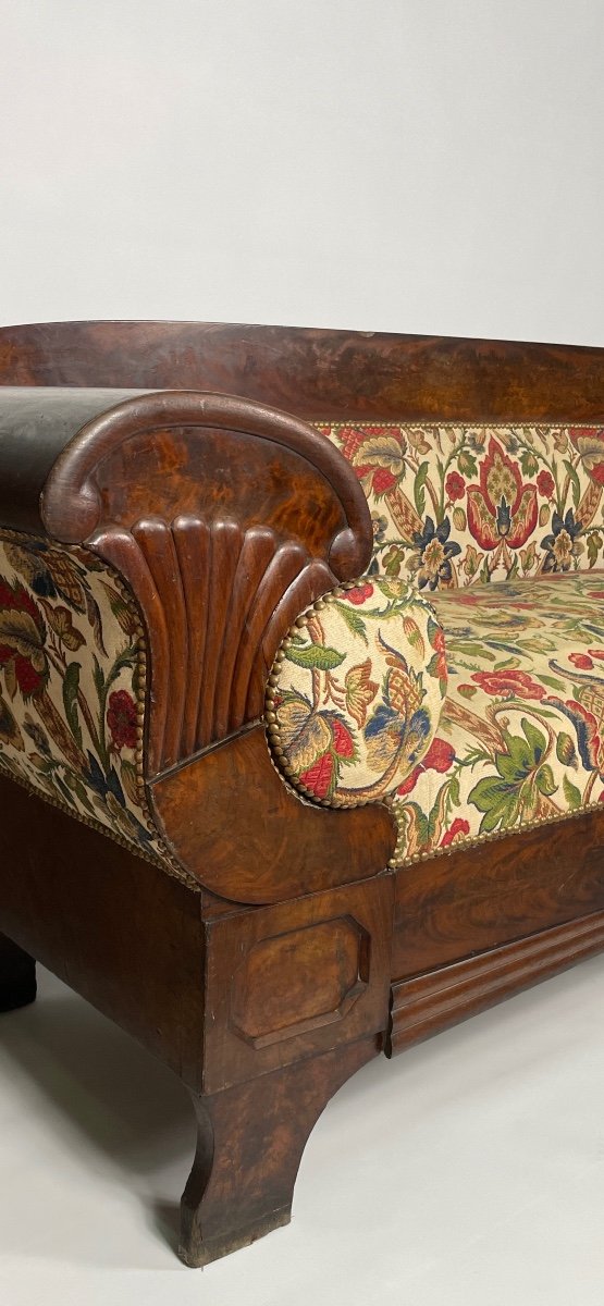 Biedermeier Period Mahogany Sofa Circa 1820-photo-8