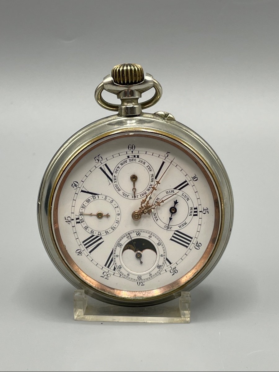 Triple Calendar Pocket Watch Circa 1880