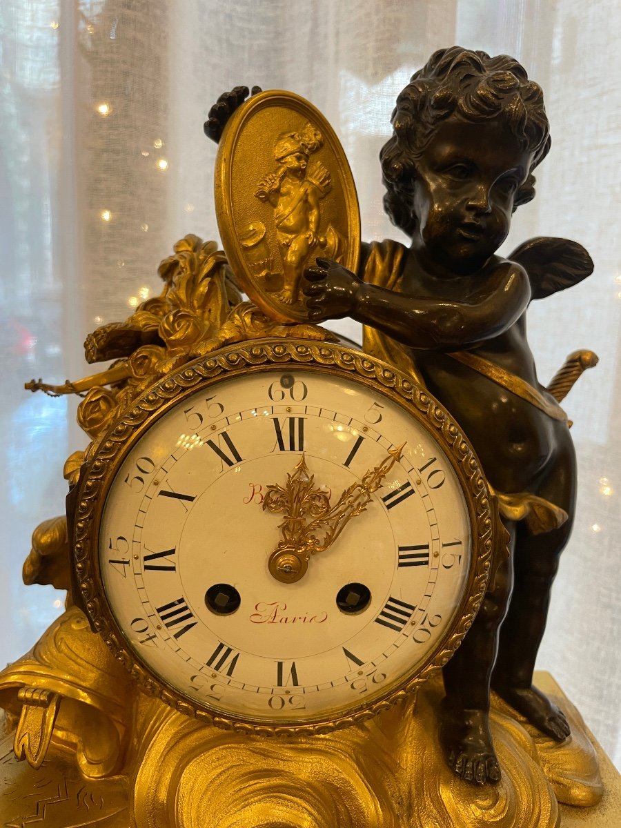 Louis XVI Style Clock Eugène Bazart Paris-photo-2