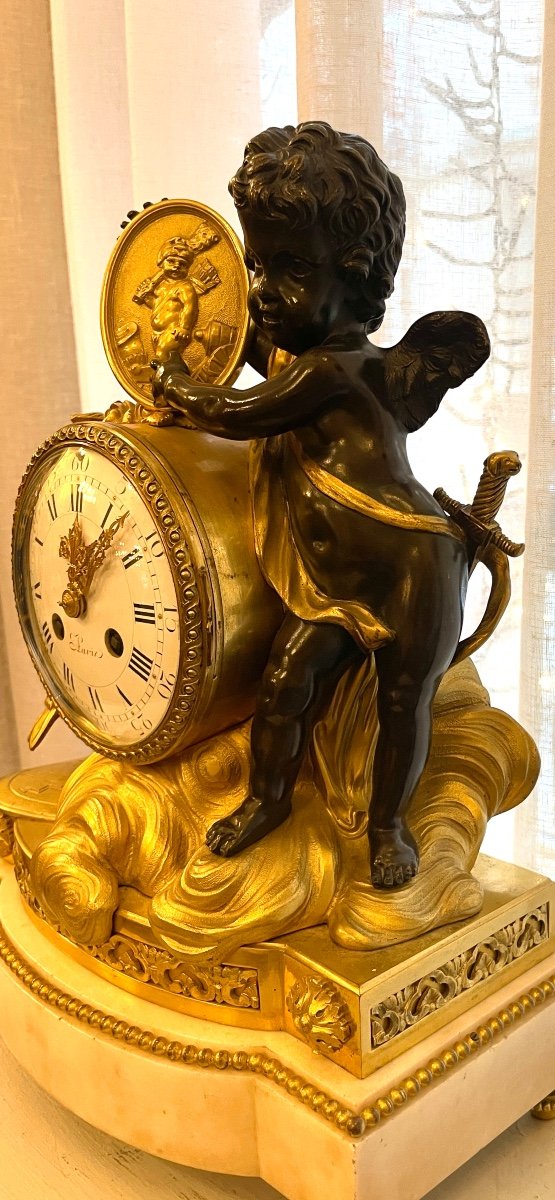 Louis XVI Style Clock Eugène Bazart Paris-photo-4