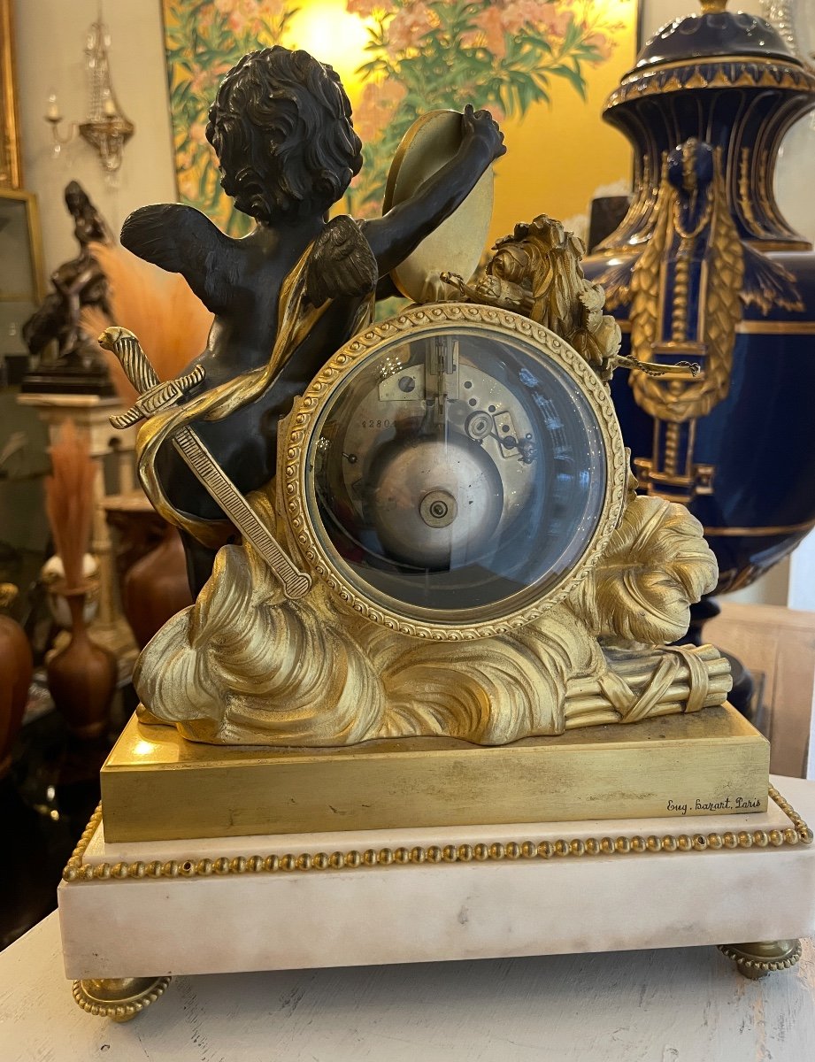 Louis XVI Style Clock Eugène Bazart Paris-photo-2