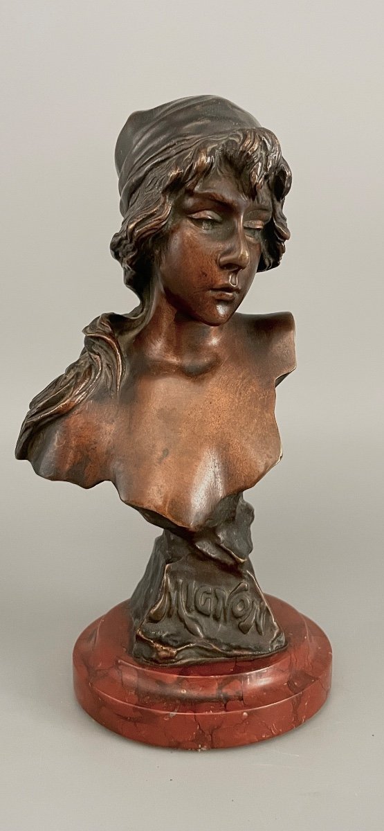 “cute” Bronze Bust Emmanuel Villanis