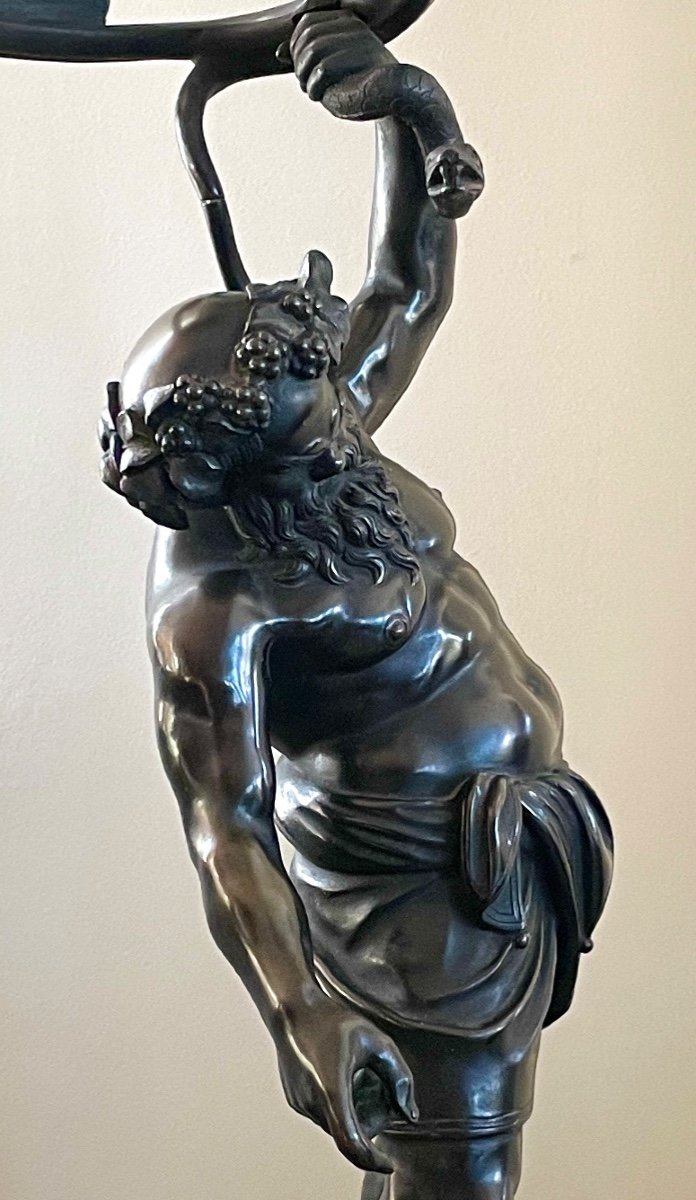 "silene" Bronze Sculpture 19th Century -photo-1