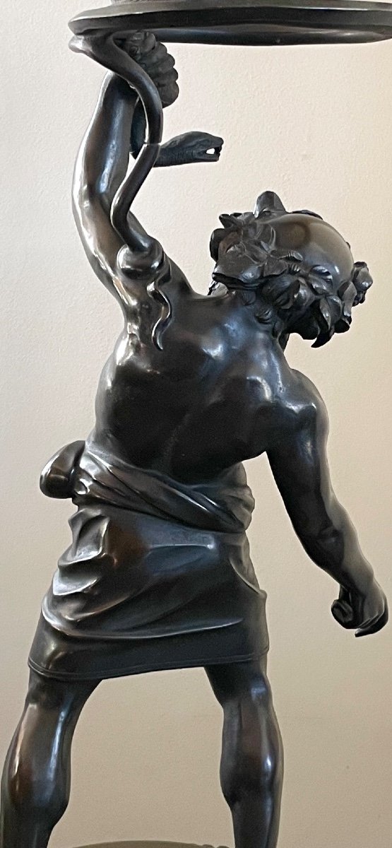 "silene" Bronze Sculpture 19th Century -photo-2