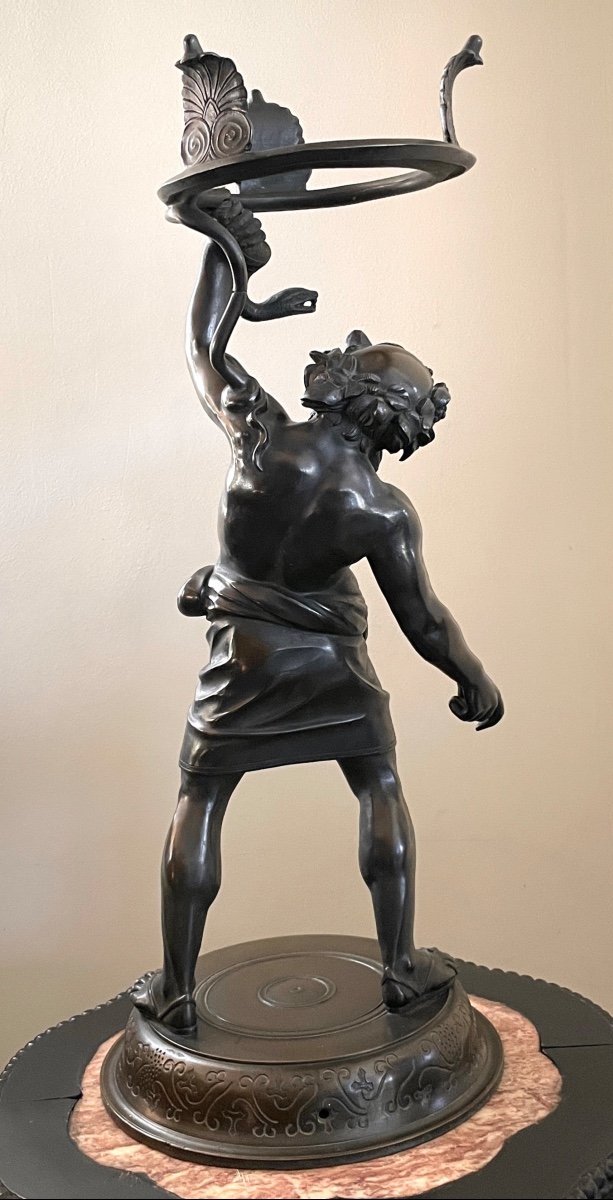 "silene" Bronze Sculpture 19th Century -photo-6