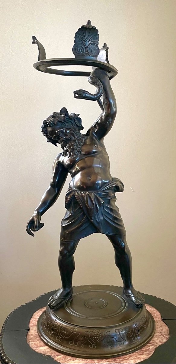 "silene" Bronze Sculpture 19th Century 