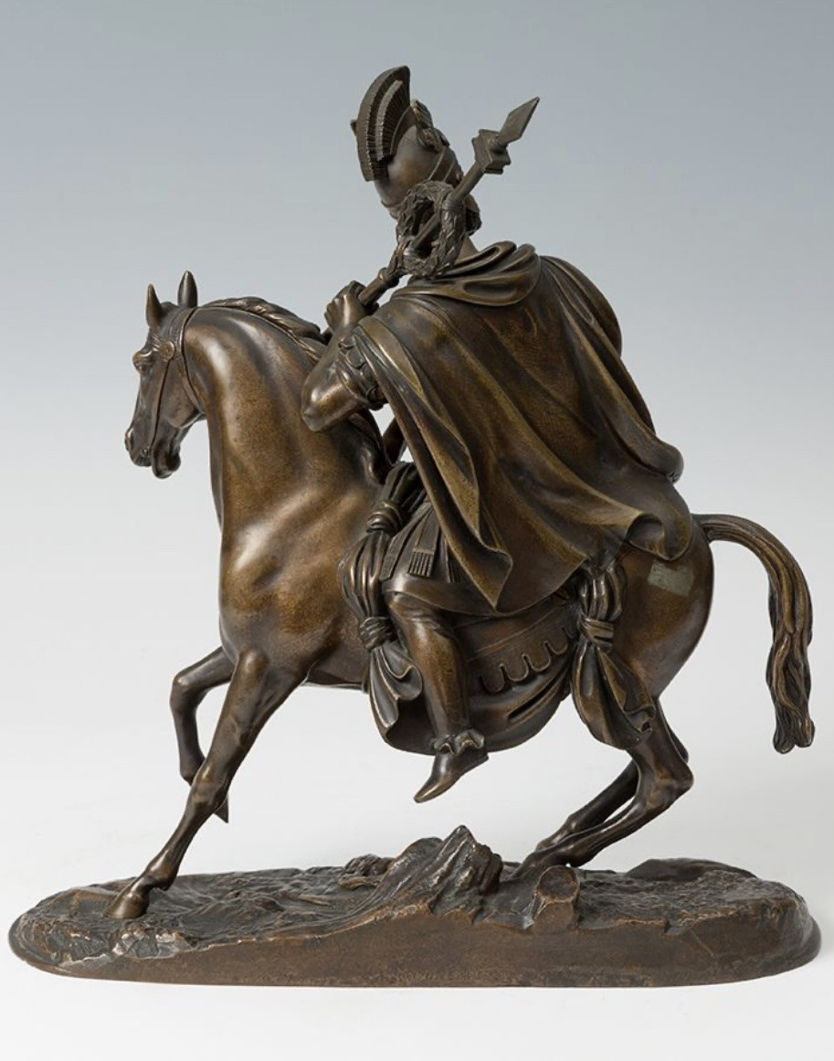 Bronze Sculpture Of A Roman General On Horseback -photo-4