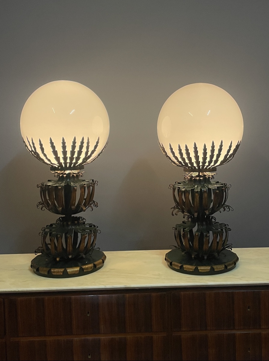 Pair Of Lamps Circa 1940