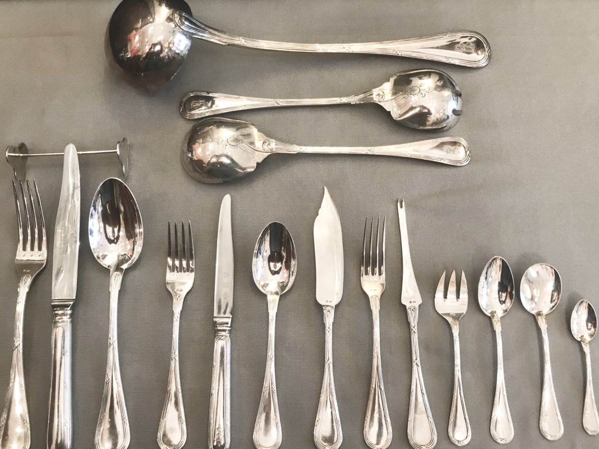 Cutlery In Sterling Silver By The Wolfers Goldsmith