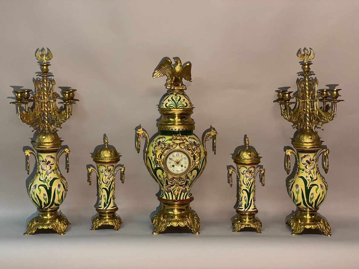 Garniture De Cheminée Art Nouveau