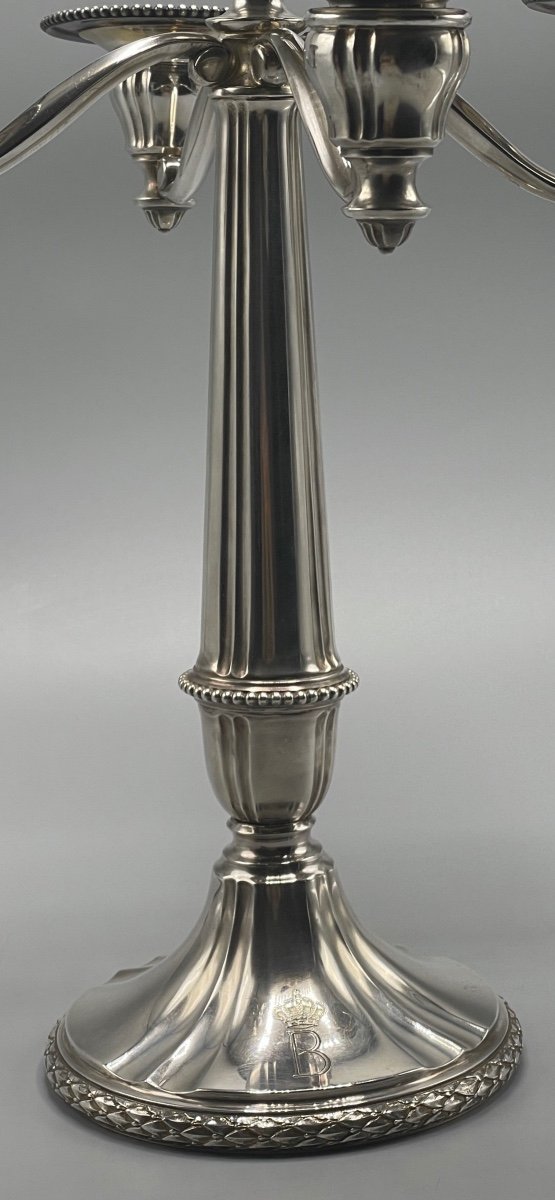 Candlestick In Sterling Silver Goldsmith Wolfers-photo-1