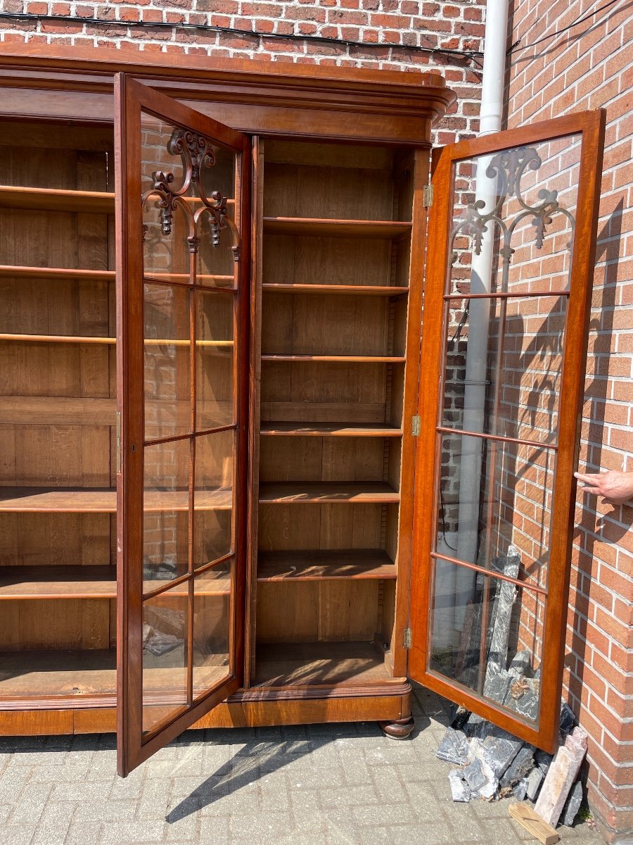 XIX Century Mahogany Library-photo-2