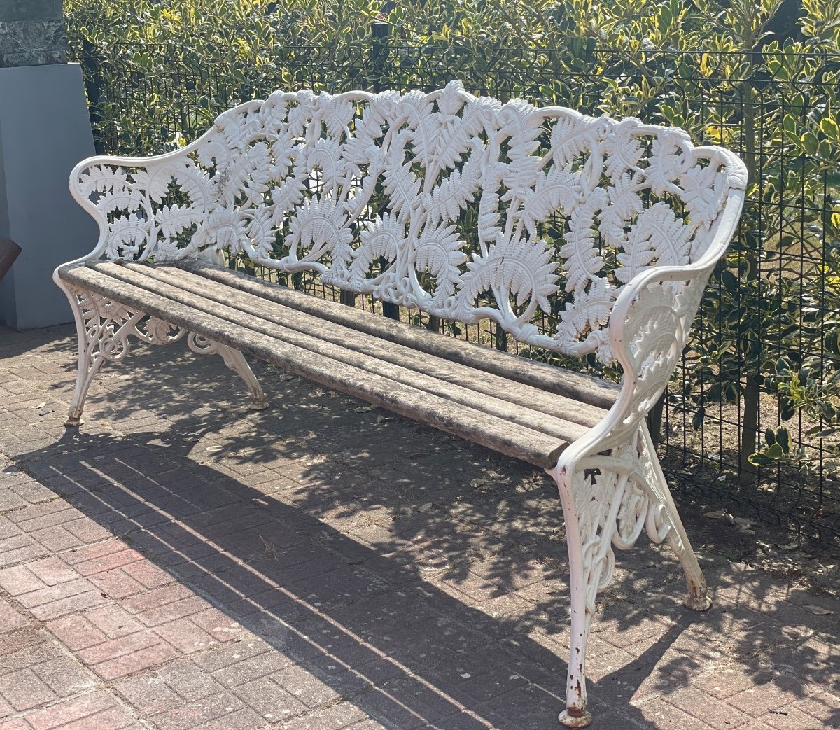 Cast Iron Garden Bench-photo-4