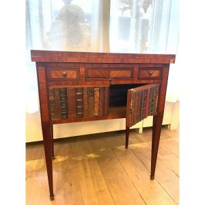 19th Century Games Table In Marquetry 