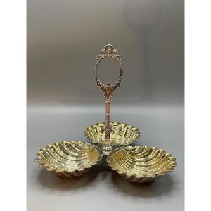 Beggar Or Servant With 3 Cups In Sterling Silver