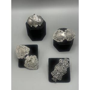 Boucles De Ceinture En Argent Massif