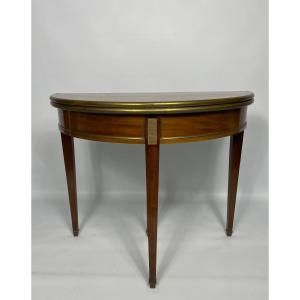 Louis XVI Style Two Half-moon Game Table