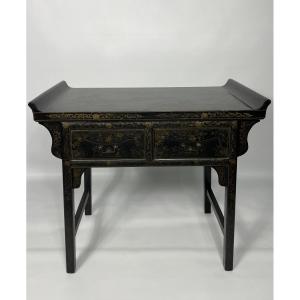 Japanese Lacquered Console 