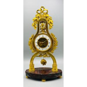 Pendule De Chambre Squelette D’époque Directoire