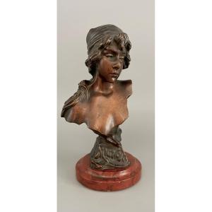 “cute” Bronze Bust Emmanuel Villanis